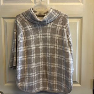 Loft Turtleneck Poncho Sweater- size XS/S